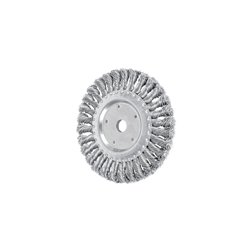 Carda trenzado grueso, 6 X 5/8" para esmeril