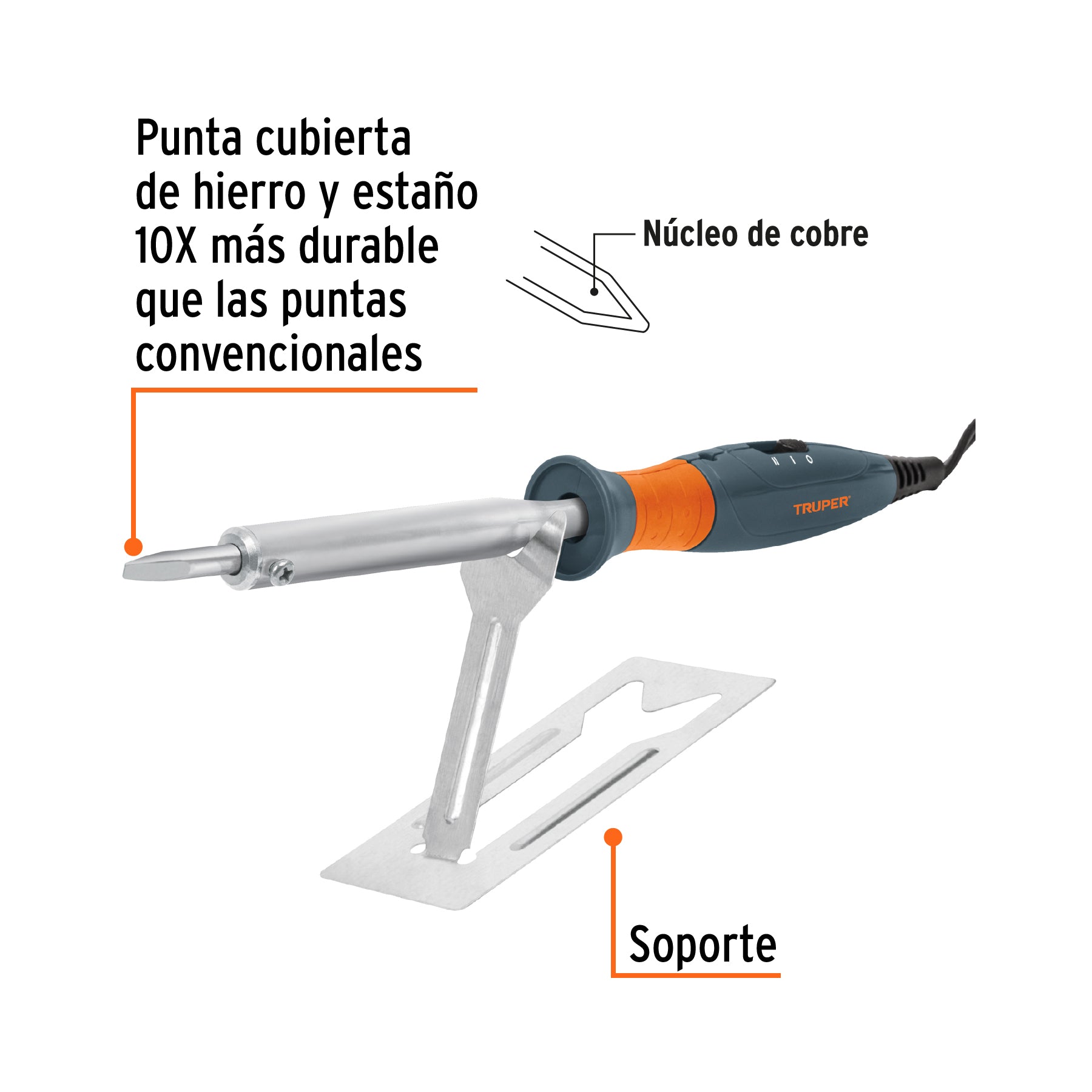 Cautín, tipo lápiz de 100 W, dual, industrial