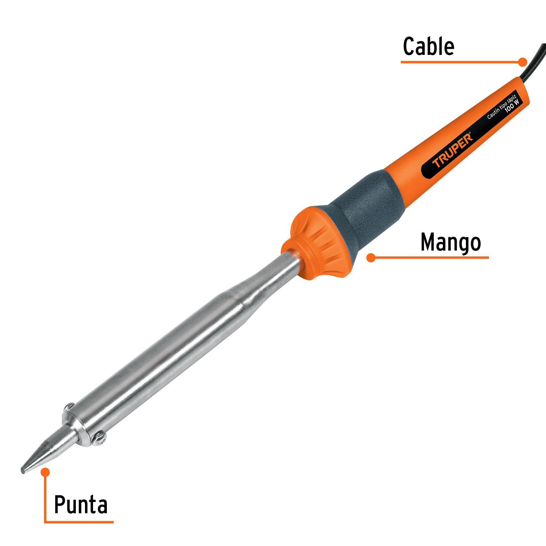 Cautín tipo lápiz de 100 Watts