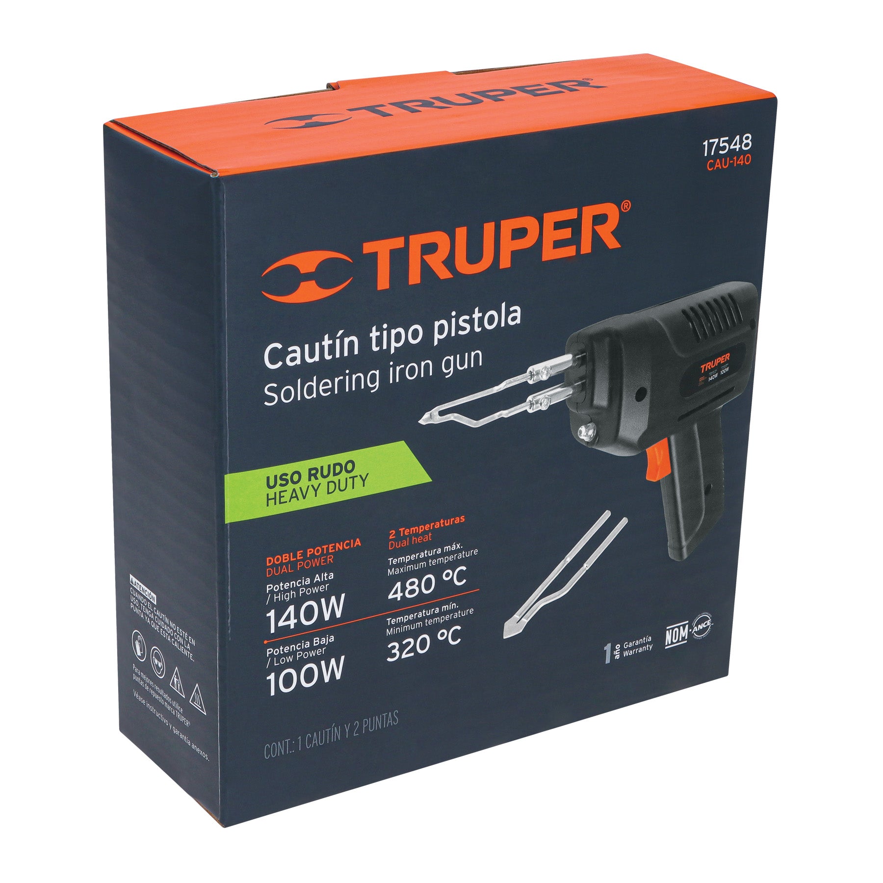 Cautín tipo pistola de 140 watts
