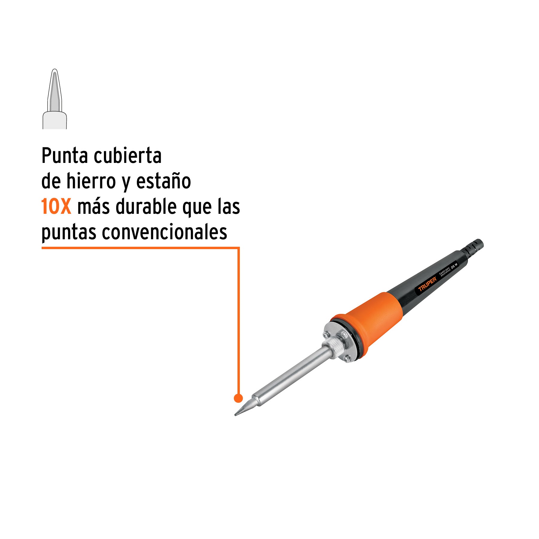 Cautín profesional para electrónica de 25 Watts tipo lápiz