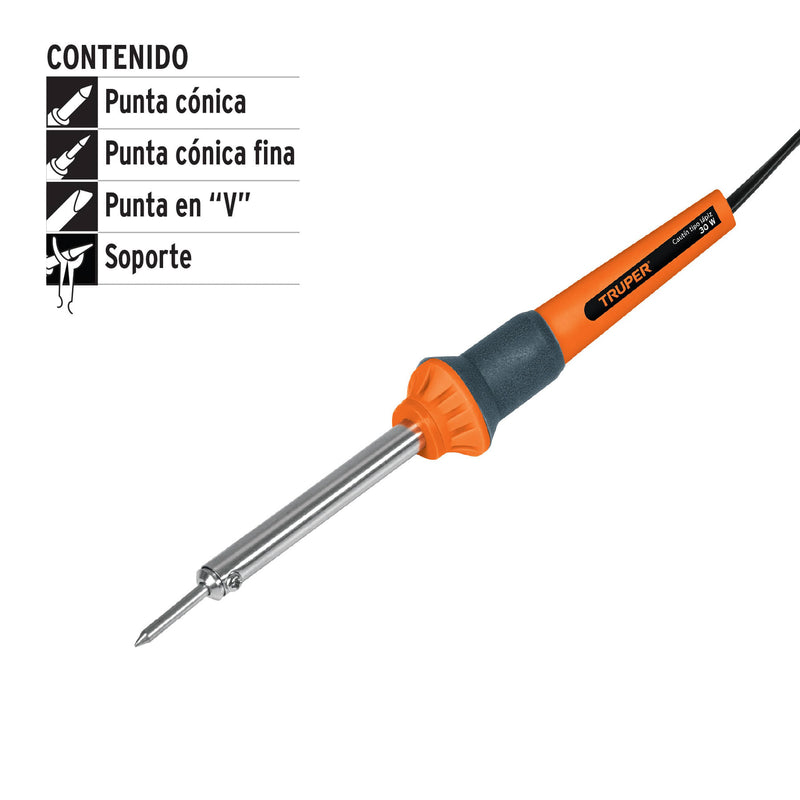 Cautín tipo lápiz de 30 watts