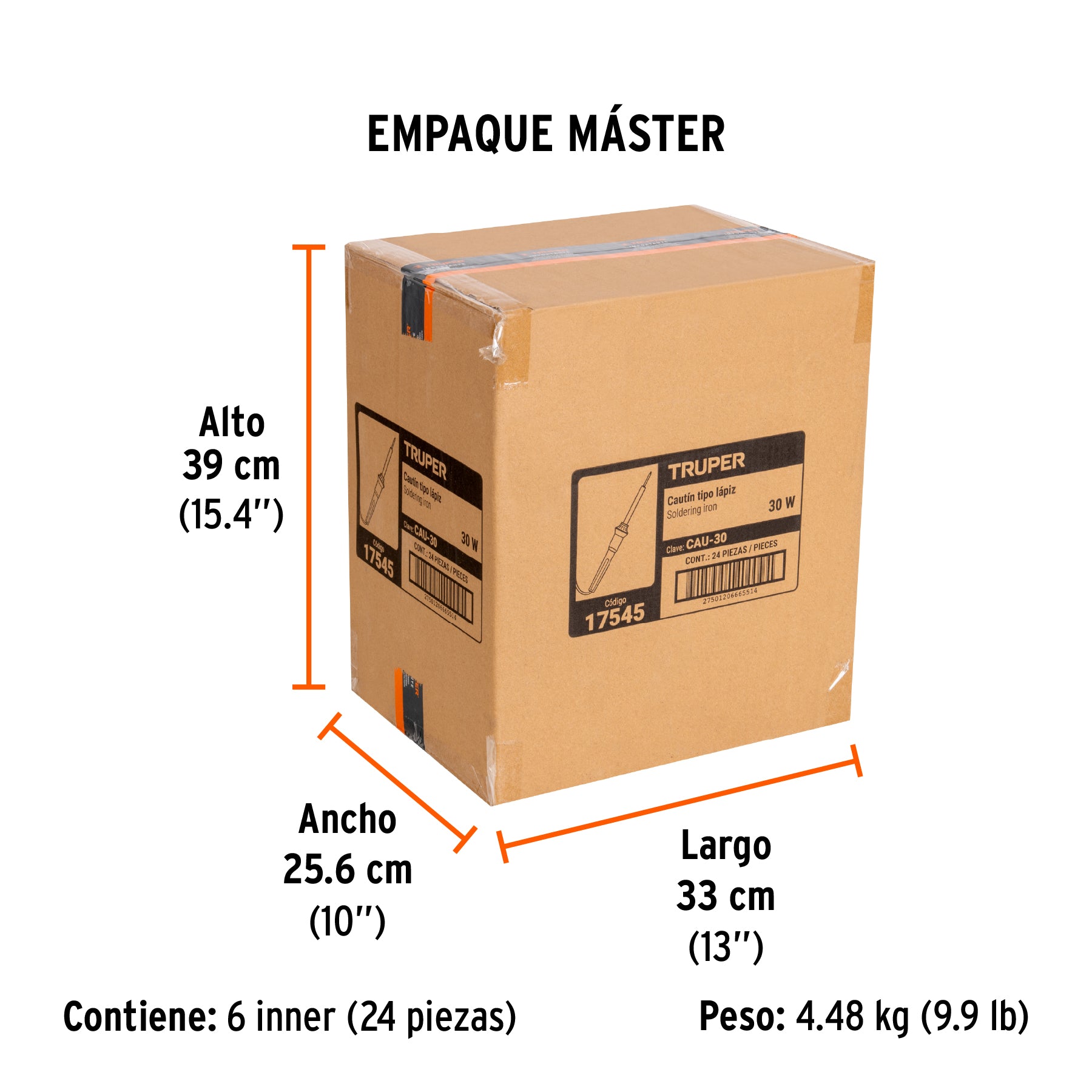 Cautín tipo lápiz de 30 watts