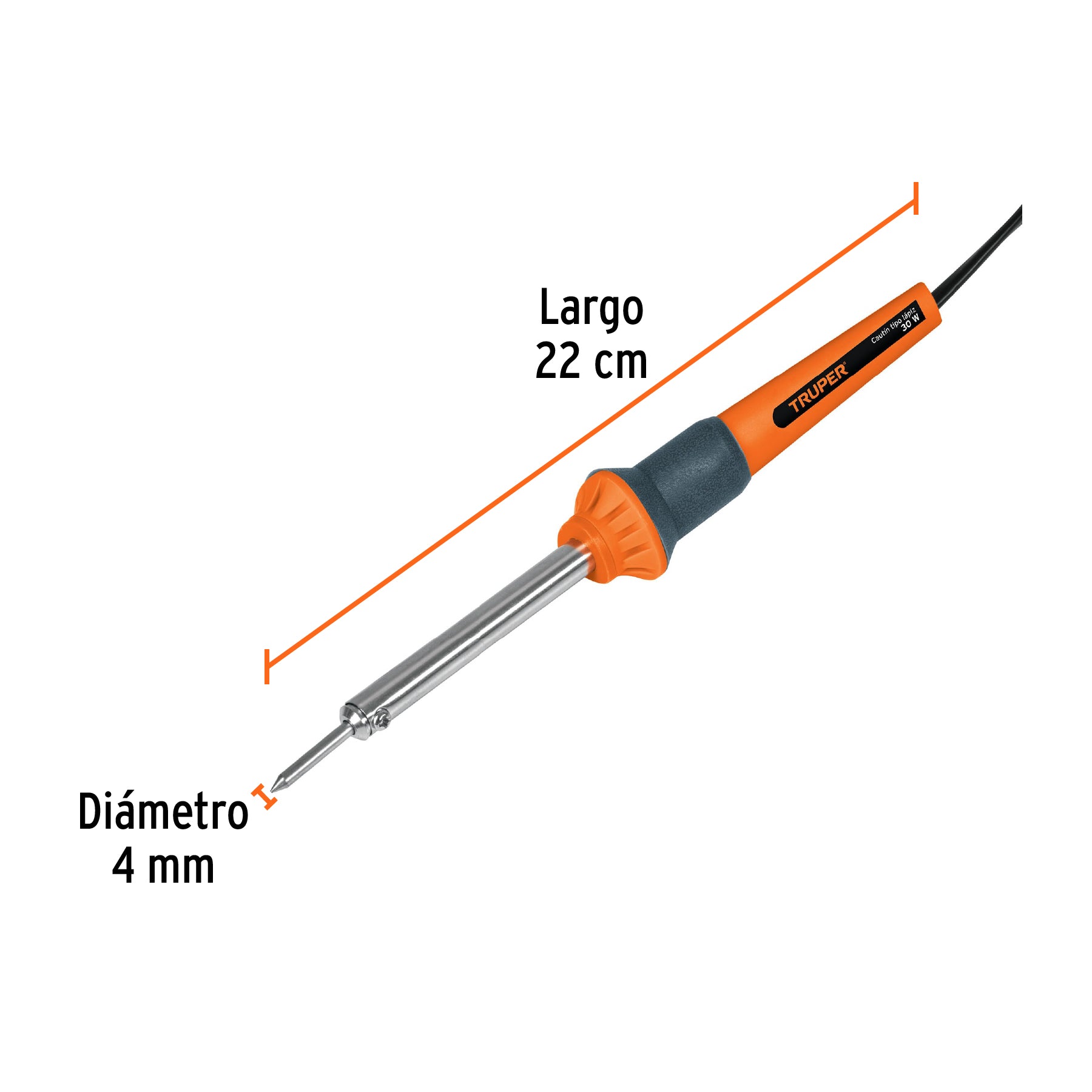 Cautín tipo lápiz de 30 watts