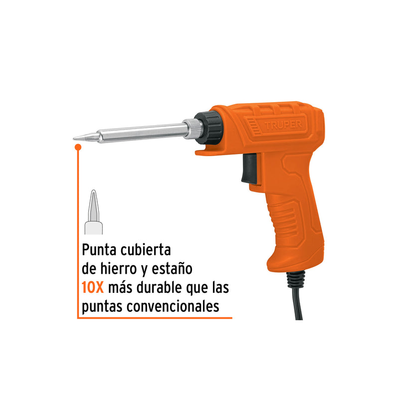 Cautín profesional 40 Watts tipo pistola para electrónica