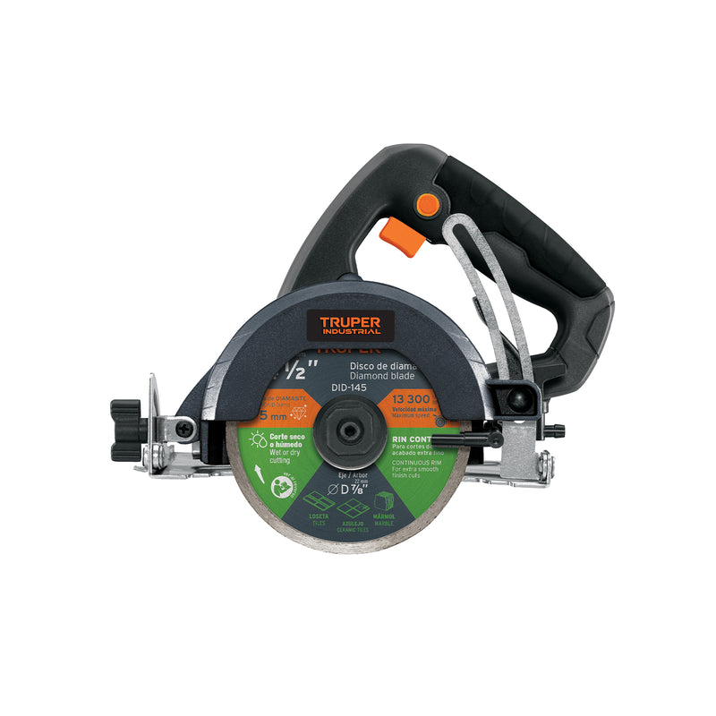Cortadora para azulejos, 4-1/2', 1320W, TRUPER INDUSTRIAL