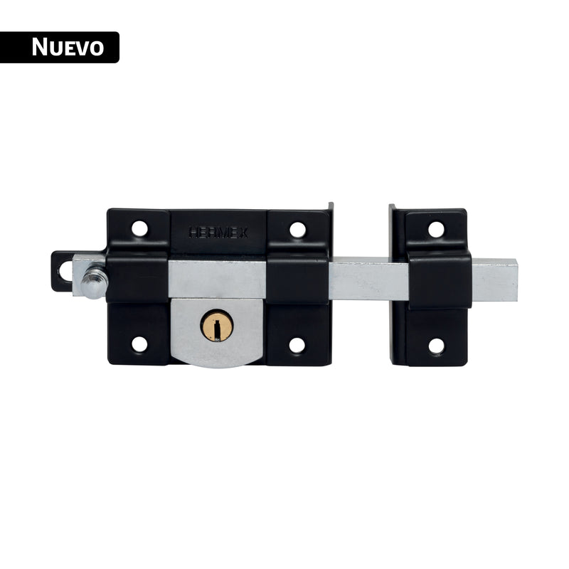 Cerradura de barra libre, derecha, negra, HERMEX