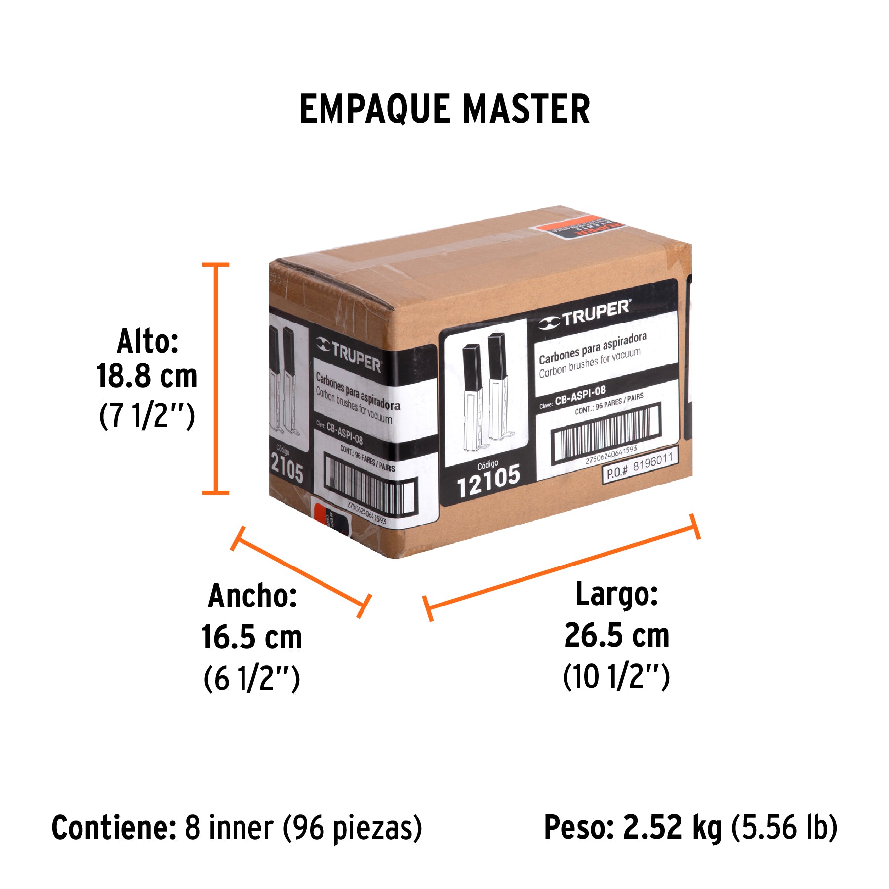 Carbones de repuesto para ASPI-08