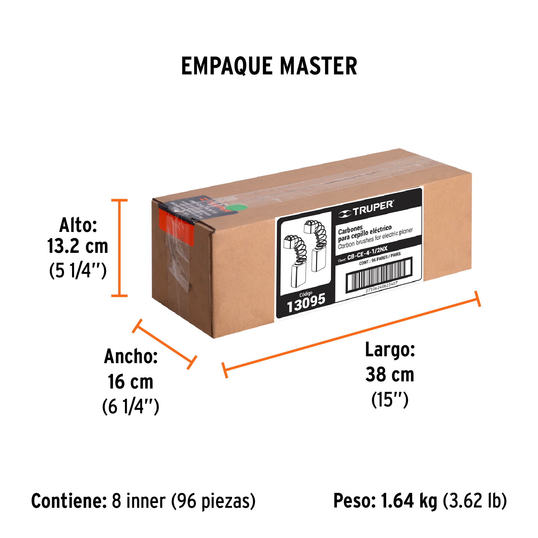 Carbones de repuesto para cepillo eléctrico, CEPEL-4-1/2NX