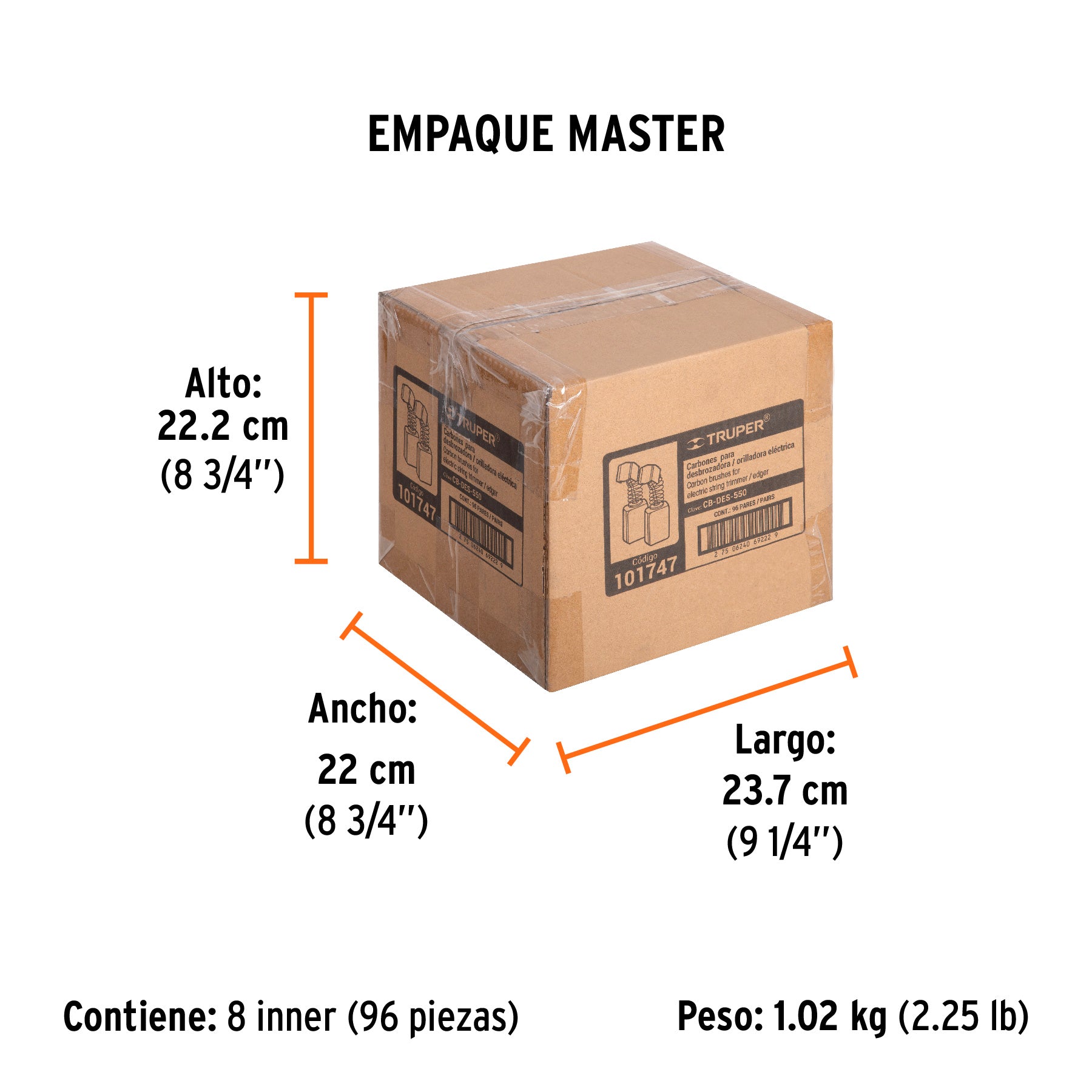 Bolsa con 2 carbones de repuesto para DES-550, Truper