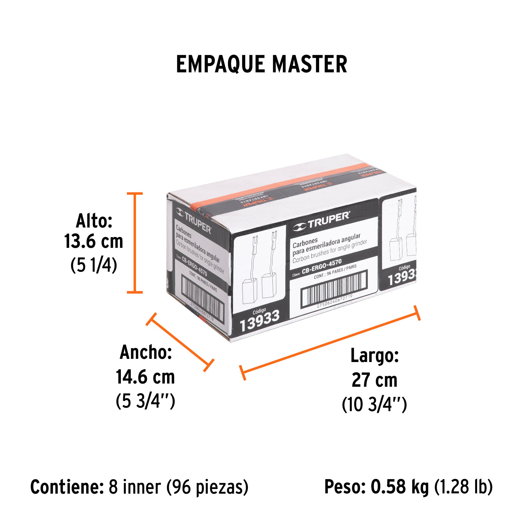 Bolsa con 2 carbones de repuesto para ERGO-4570, Truper