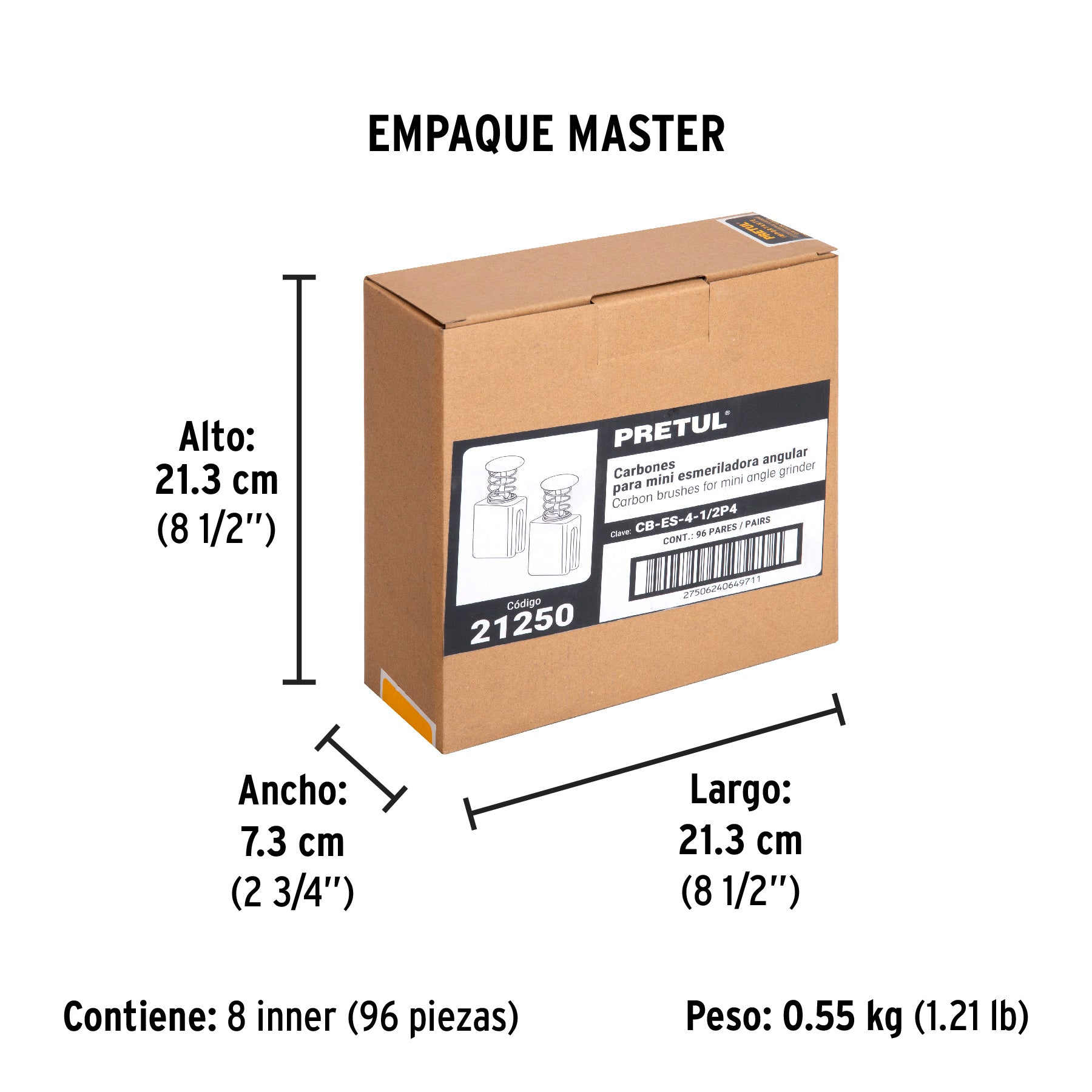 Carbones de repuesto para esmeriladora ESMA-4-1/2P4