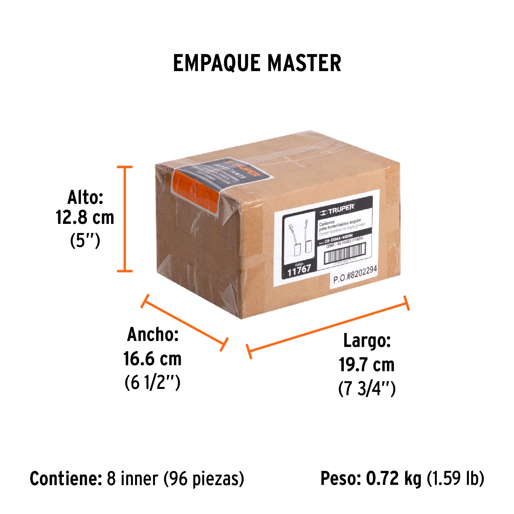 Carbones de repuesto para esmeriladora, ESMA-4580N