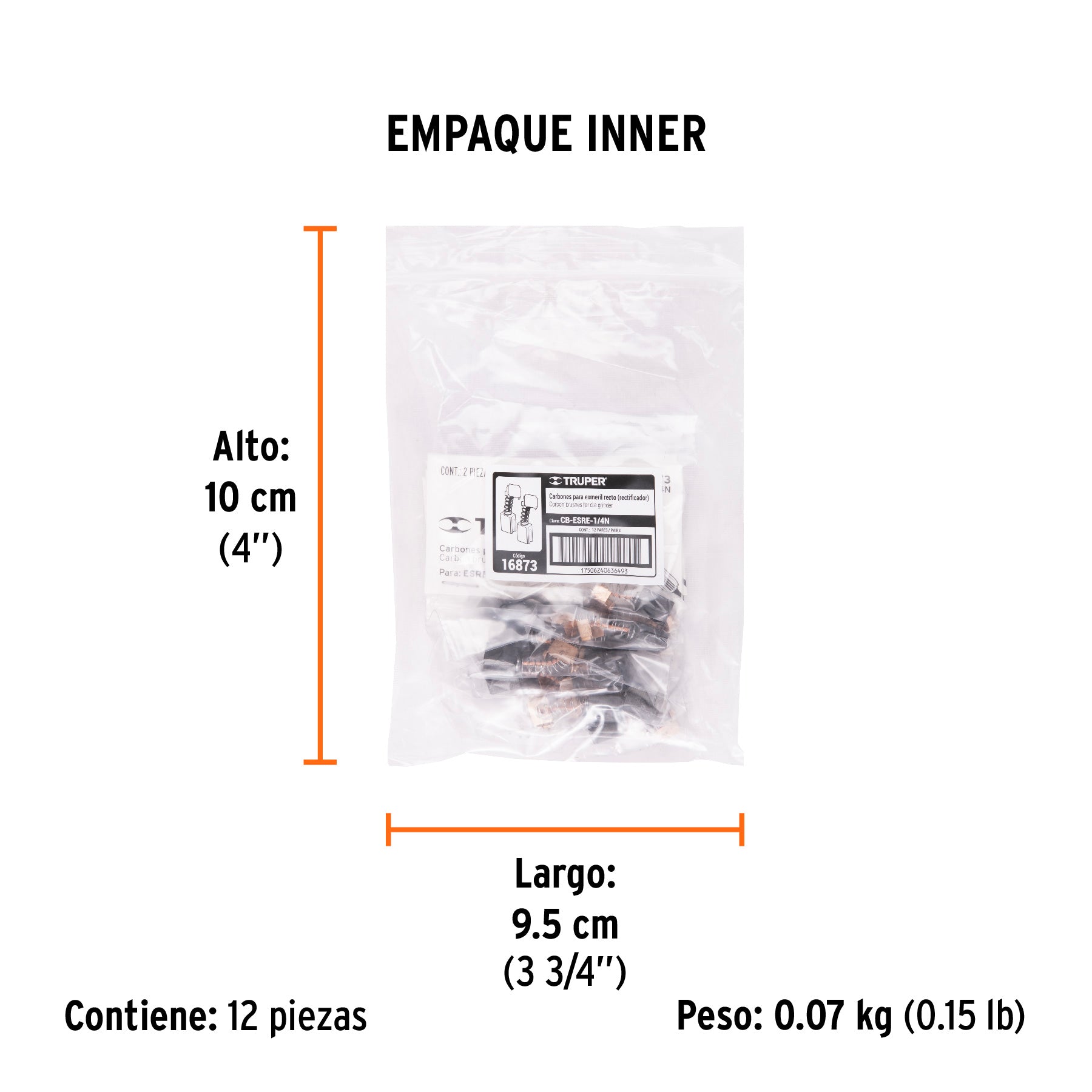 Carbones de repuesto para esmeril recto ESRE-1/4N