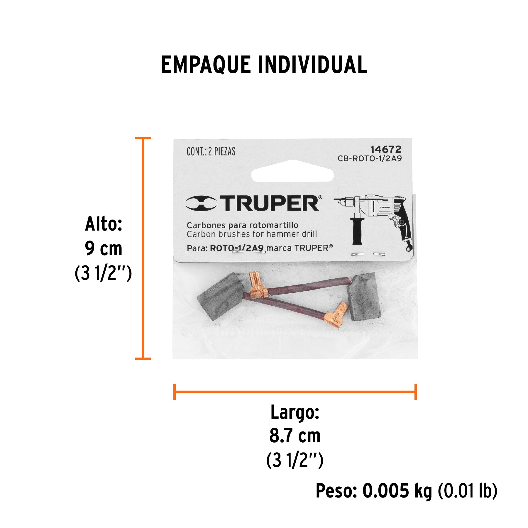Carbones de repuesto para ROTO-1/2A9