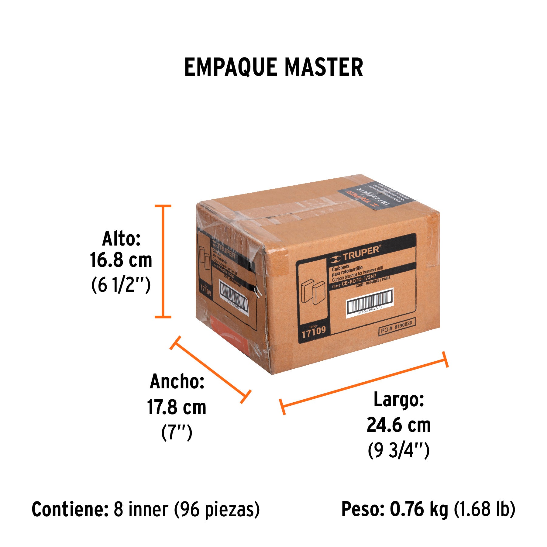 Carbones de repuesto para rotomartillo ROTO-1/2N7