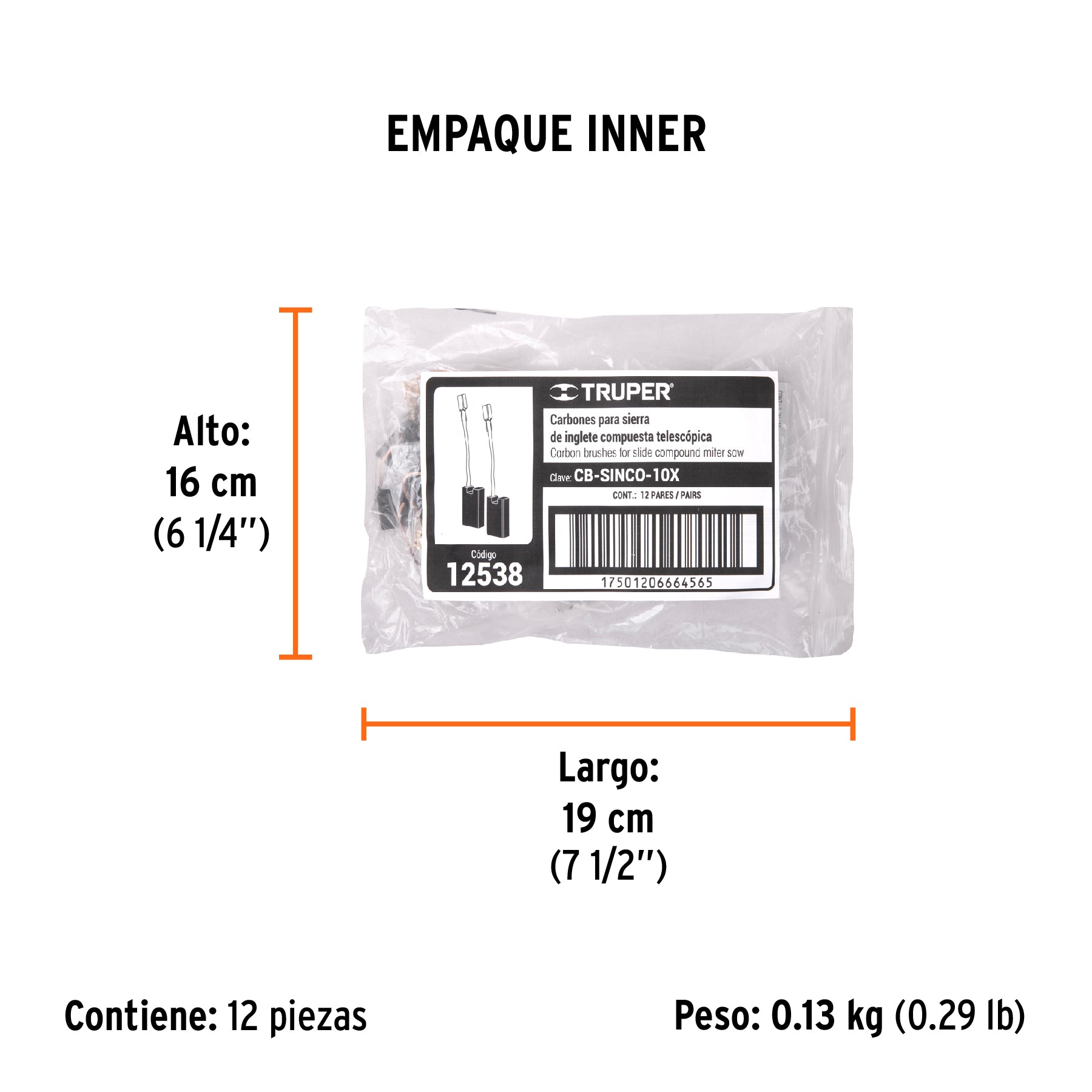 Carbones de repuesto para sierra, sinco-10x