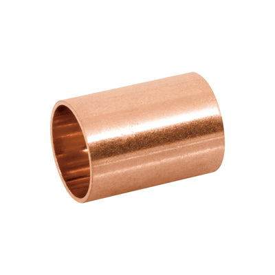Cople de cobre, 1/2", sin ranura