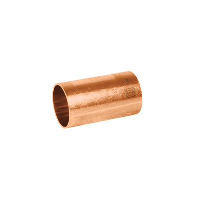 Cople de cobre, 3/4", sin ranura