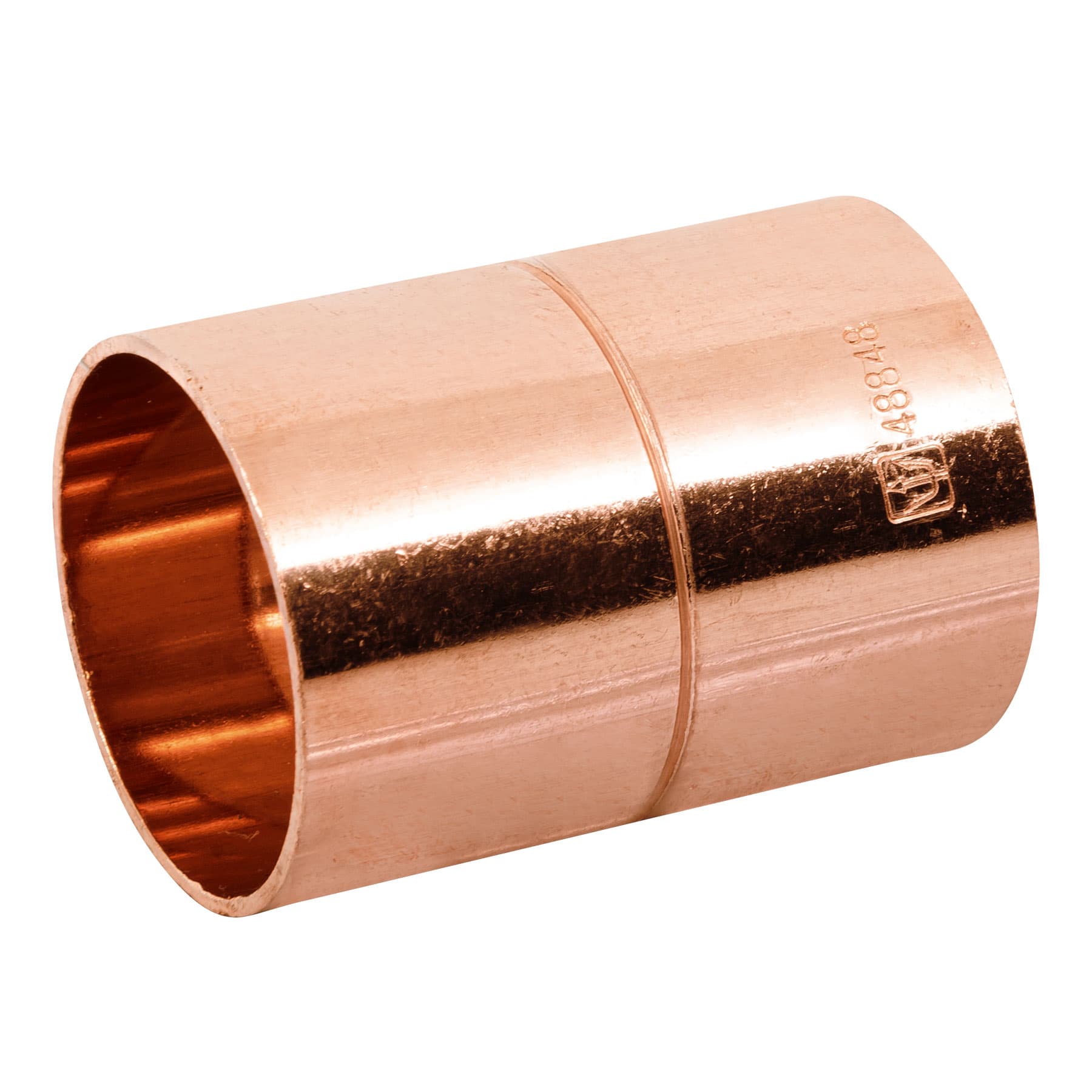 Cople de cobre con ranura 1-1/4"