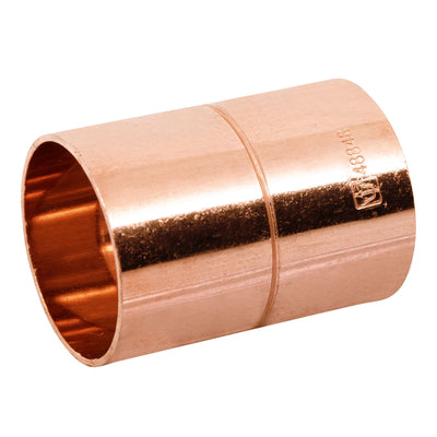 Cople de cobre con ranura 1-1/4"