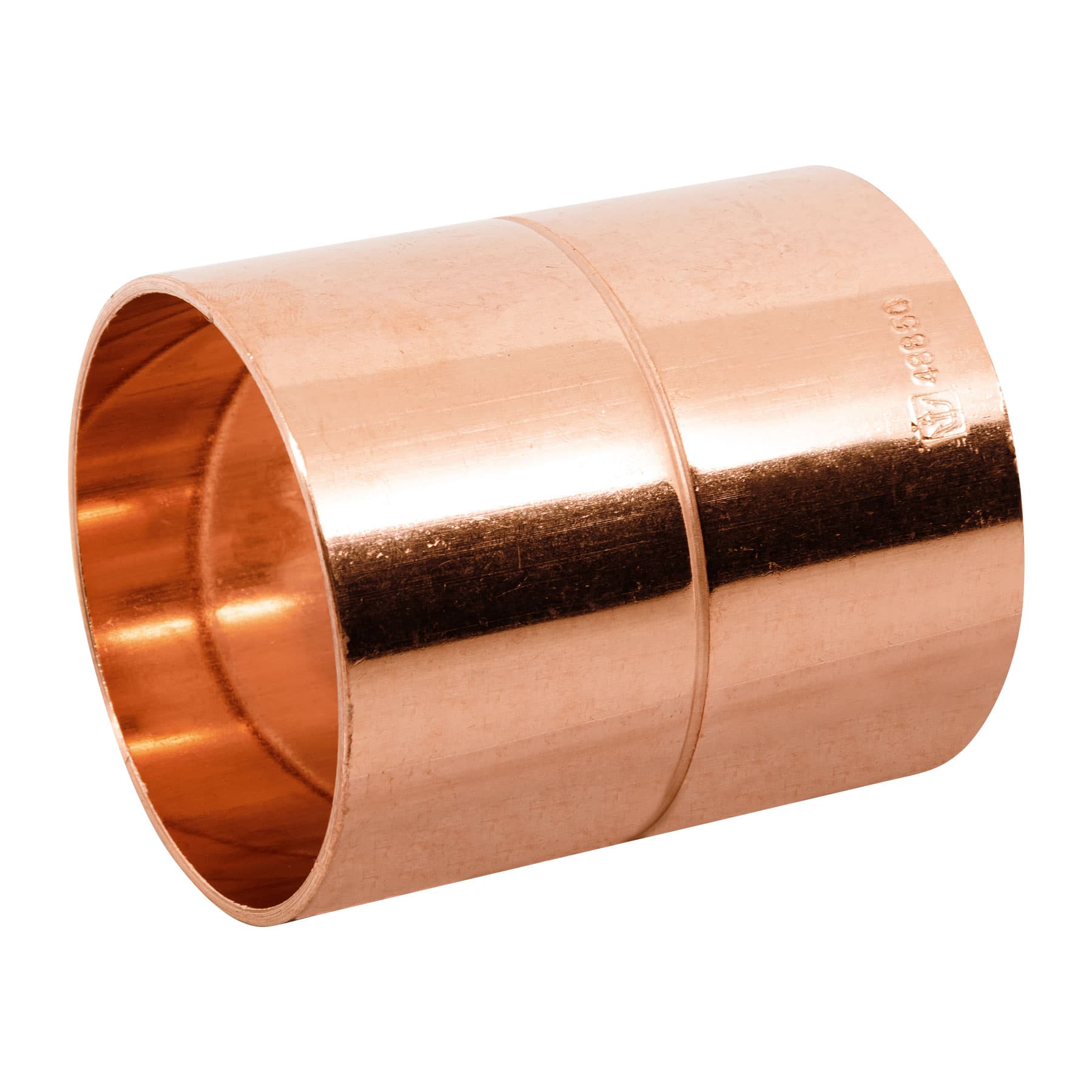 Cople de cobre con ranura 2"