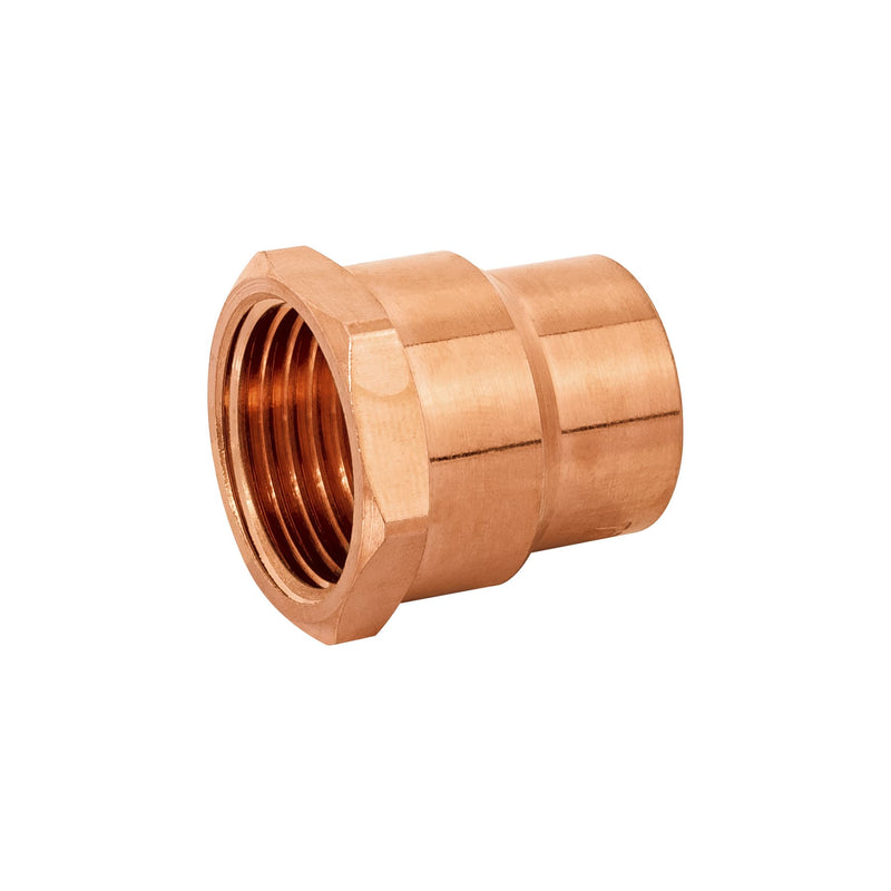 Conector de cobre, rosca interior 1/2"