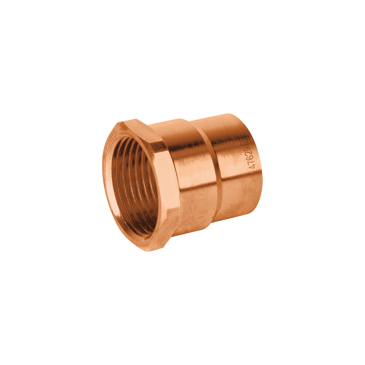 Conector de cobre, rosca interior, 3/4', Basic