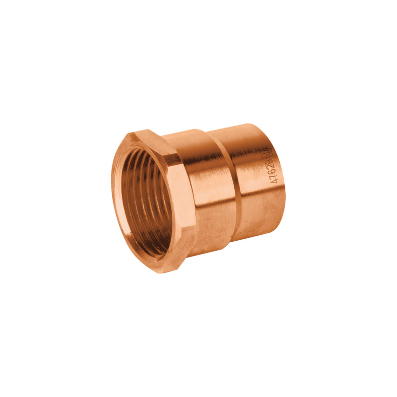 Conector de cobre, rosca interior, 3/4', Basic
