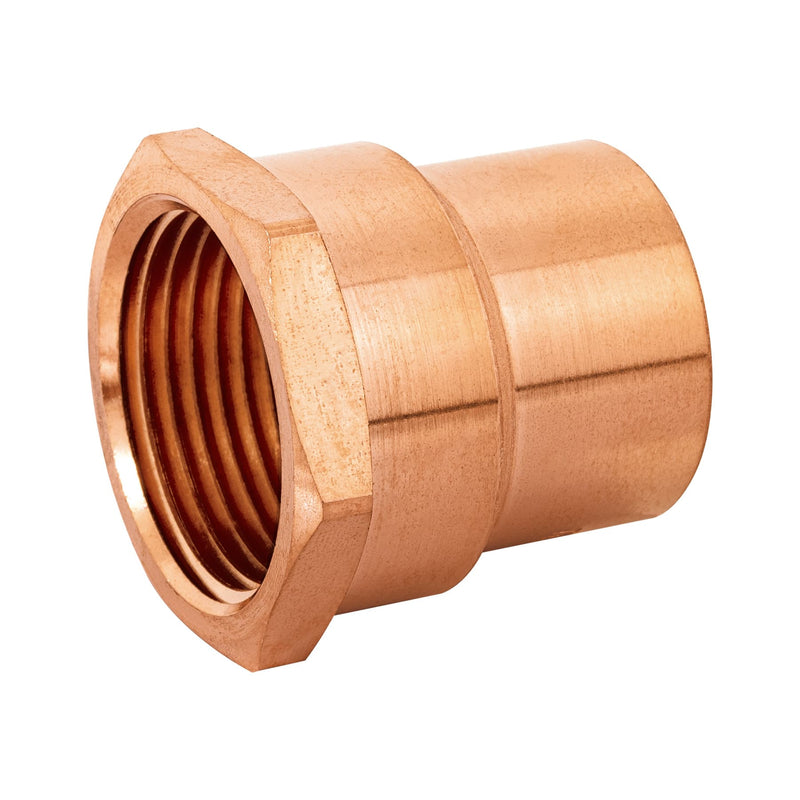 Conector de cobre, rosca interior 1"