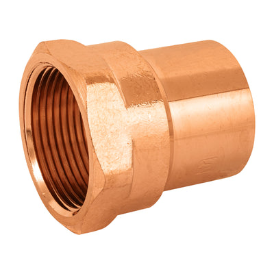 Conector de cobre, rosca interior 1-1/4"