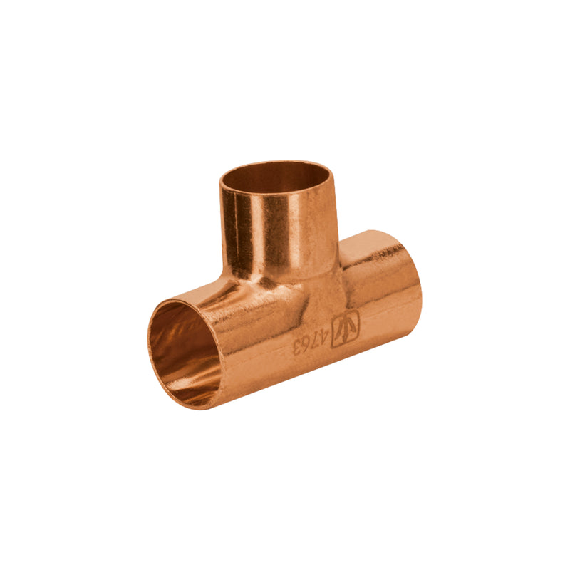 Tee de cobre sencilla, 1/2', Basic