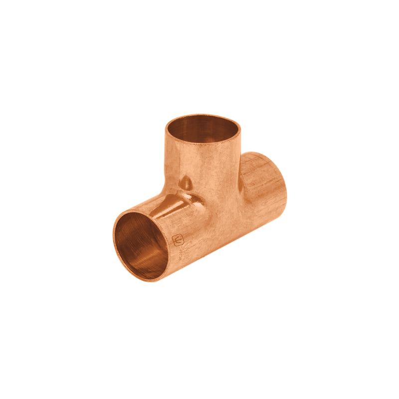 Tee de cobre sencilla, 3/4"