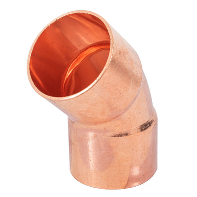 Codo 45° de cobre 1-1/4"