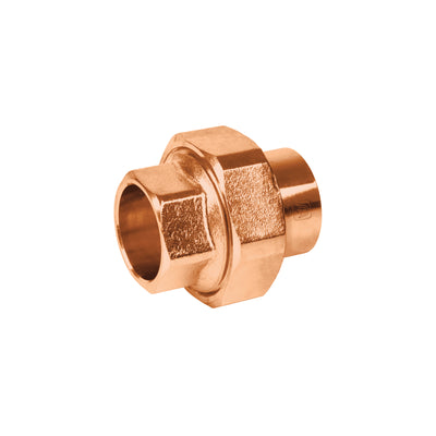 Tuerca unión, cobre a rosca externa, 3/4"