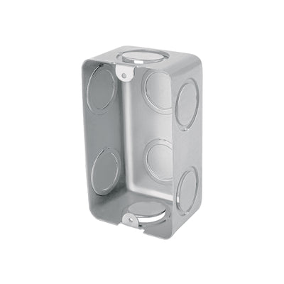 Caja tipo chalupa, 2x4" rectangular, reforzada, Volteck