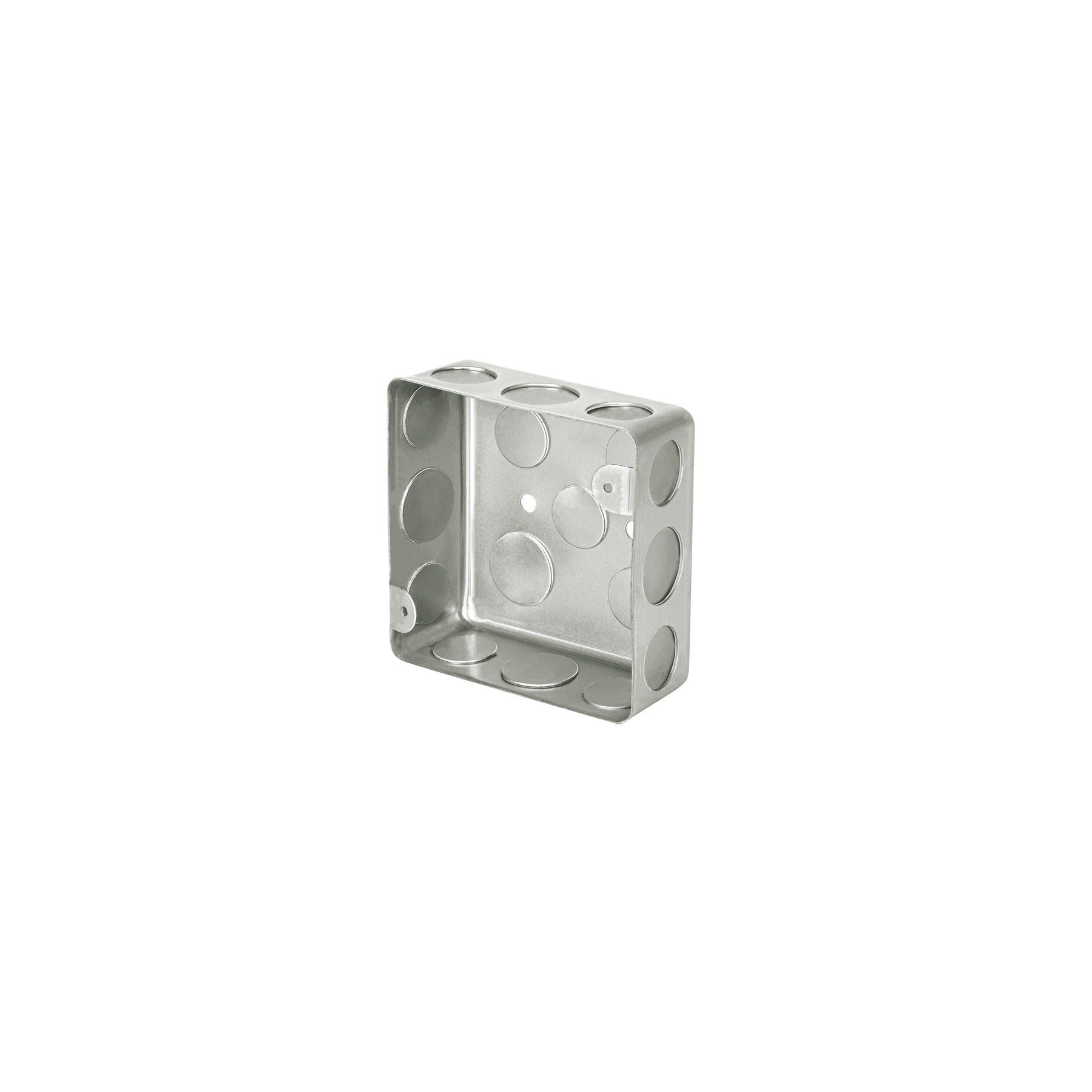 Caja de acero cuadrada 4x4", económica, Volteck