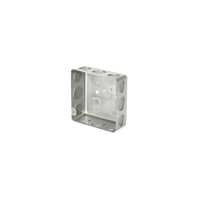 Caja de acero cuadrada 4x4", económica, Volteck