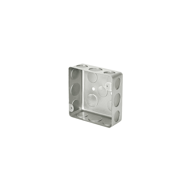 Caja de acero cuadrada 4x4", económica, Volteck