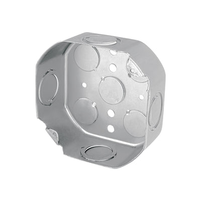 Caja 4x4" octagonal, reforzada, Volteck