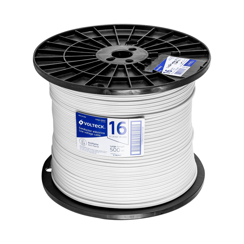 Cordón dúplex flexible SPT, 16 AWG, bobina 500 m