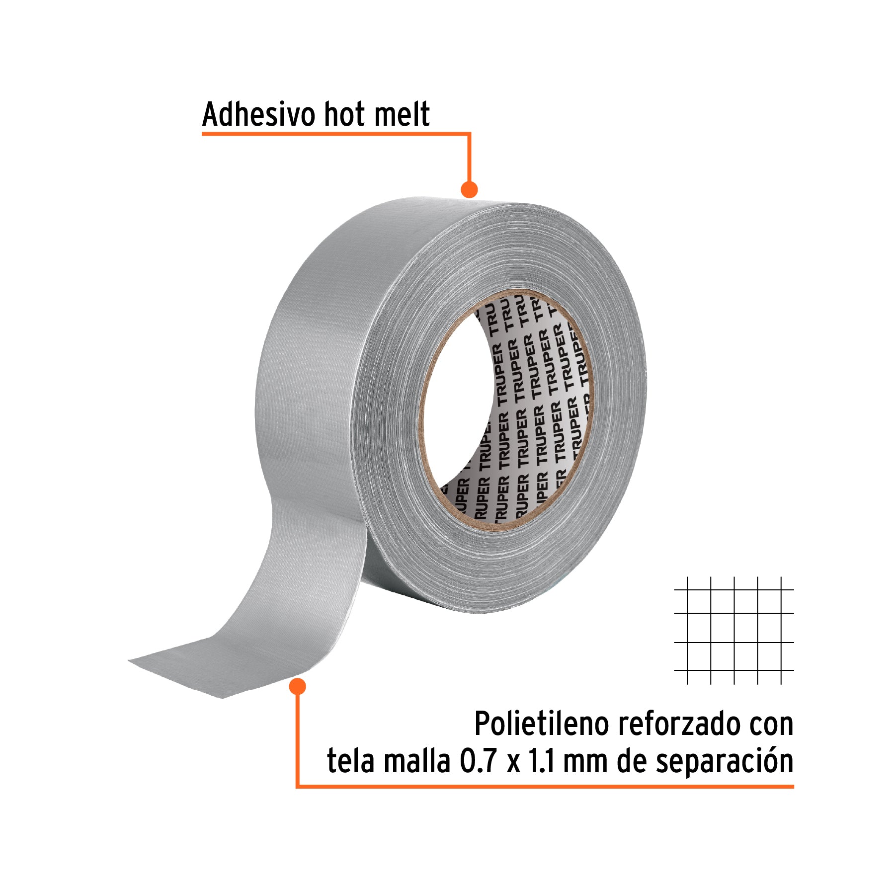 Cinta para ducto, 50 m, resistente a altas temperaturas