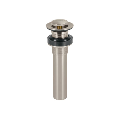 Contra p/lavabo sin rebosadero, sistema push, satín, 1-1/4"