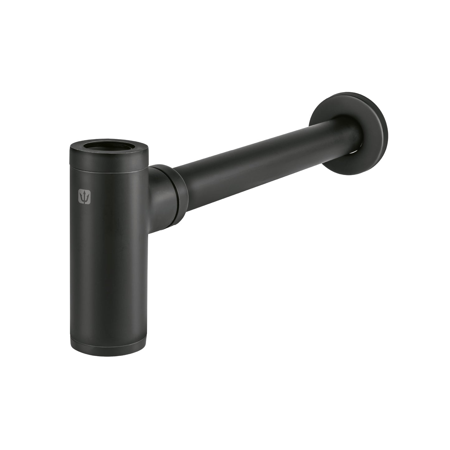 Céspol de bote minimalista 1 1/4', negro, para lavabo, Foset