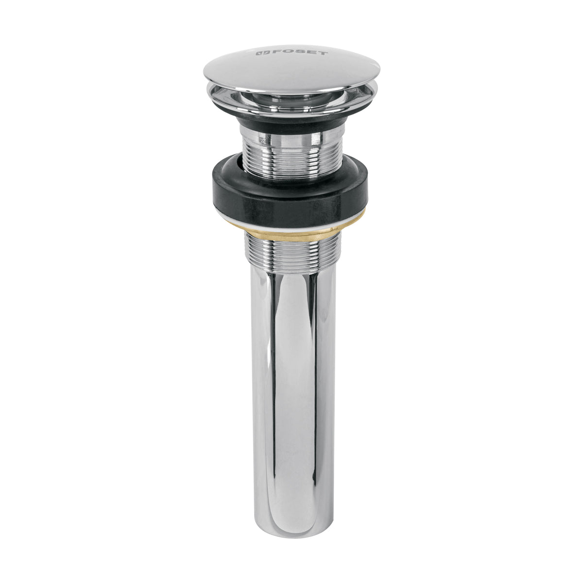 Contra p/lavabo, 1-1/4', sin rebosadero, hongo, latón, cromo
