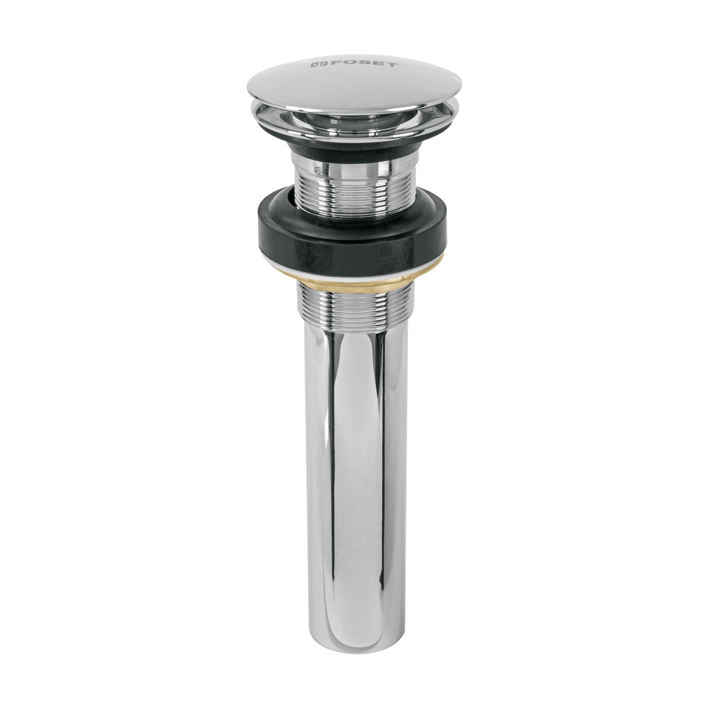 Contra p/lavabo, 1-1/4', sin rebosadero, hongo, latón, cromo