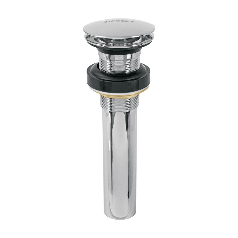 Contra p/lavabo, 1-1/4', sin rebosadero, hongo, latón, cromo