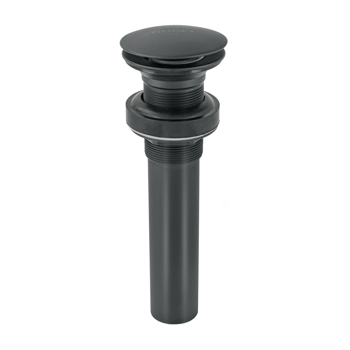 Contra p/lavabo, 1-1/4', sin rebosadero, hongo, latón, negro