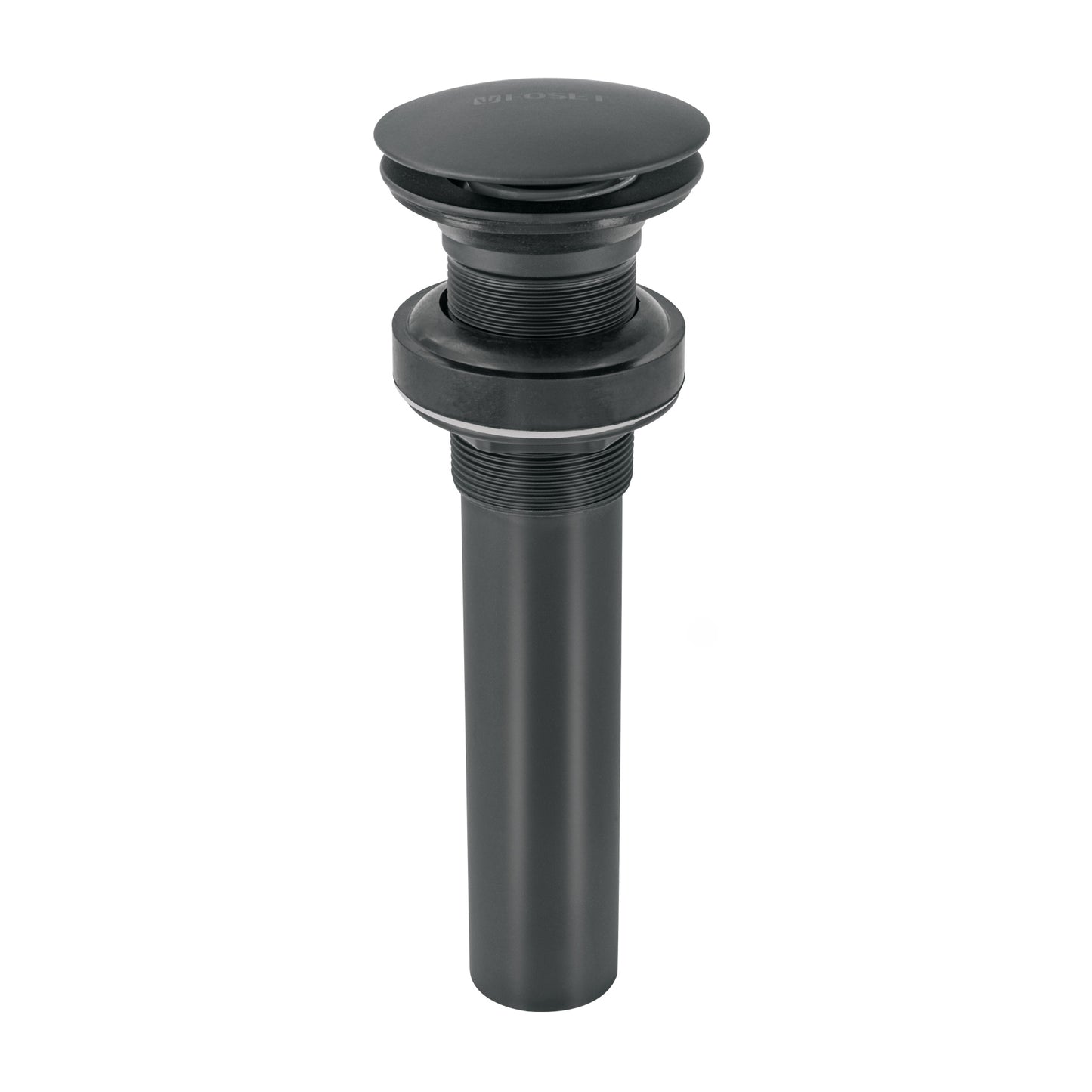 Contra p/lavabo, 1-1/4', sin rebosadero, hongo, latón, negro