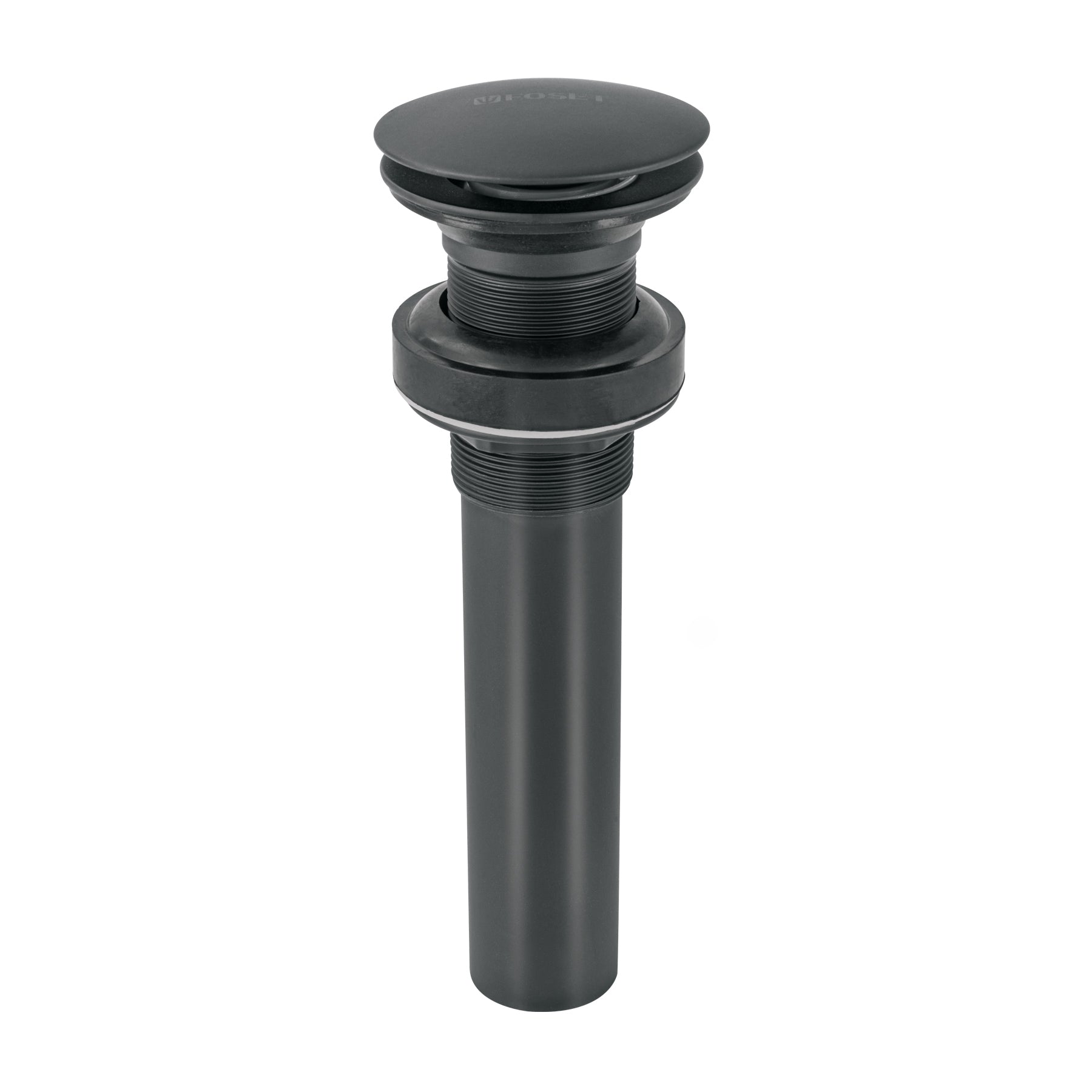Contra p/lavabo, 1-1/4', sin rebosadero, hongo, latón, negro